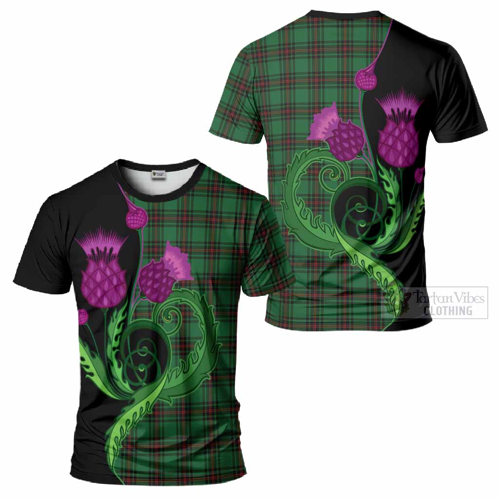 Lundin Tartan T-Shirt Traditional Scottish Thistle
