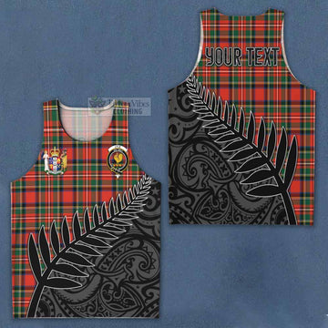 Lyle Crest Tartan Men's Tank Top with New Zealand Silver Fern Half Style Men - Tartan Vibes Clothing