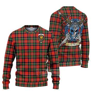 Lyle Tartan Ugly Sweater with Family Crest Celtic Skull Style Unisex - Tartan Vibes Clothing