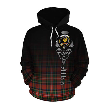 Tartan Vibes Clothing Lyle Tartan Cotton Hoodie Featuring Alba Gu Brath Family Crest Celtic Inspired