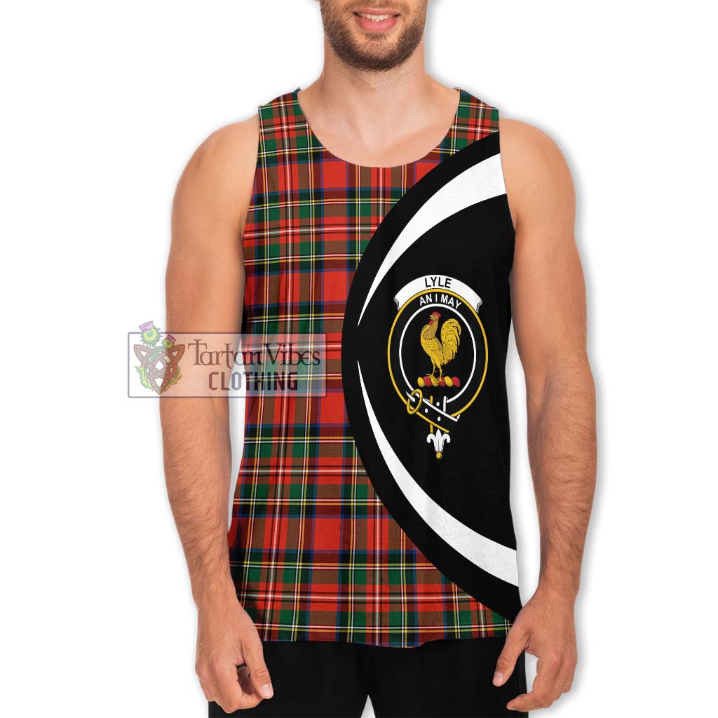 Lyle Tartan Men's Tank Top with Family Crest Circle Style Men - Tartan Vibes Clothing