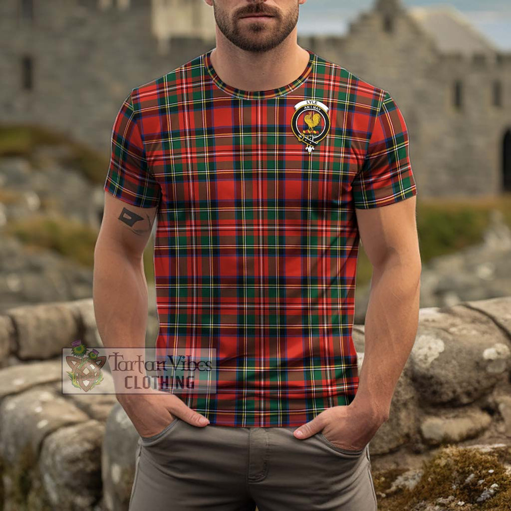 Lyle Tartan Cotton T-Shirt with Family Crest Kid's Shirt - Tartan Vibes Clothing