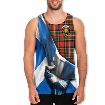 Lyle Tartan Men's Tank Top with Family Crest Scotland Patriotic Style Men - Tartan Vibes Clothing