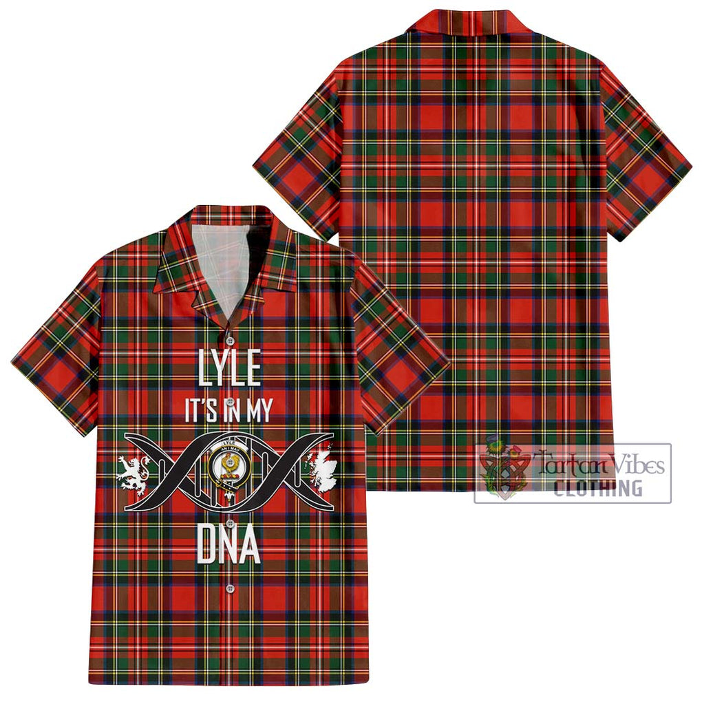 Lyle Tartan Hawaiian Shirt with Family Crest DNA In Me Style Kid - Tartan Vibes Clothing