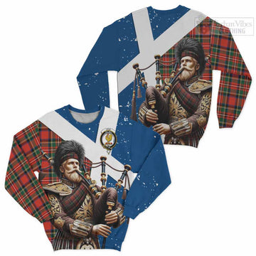 Lyle Tartan Sweatshirt with Family Crest Scottish Bagpiper Vibes Unisex - Tartan Vibes Clothing