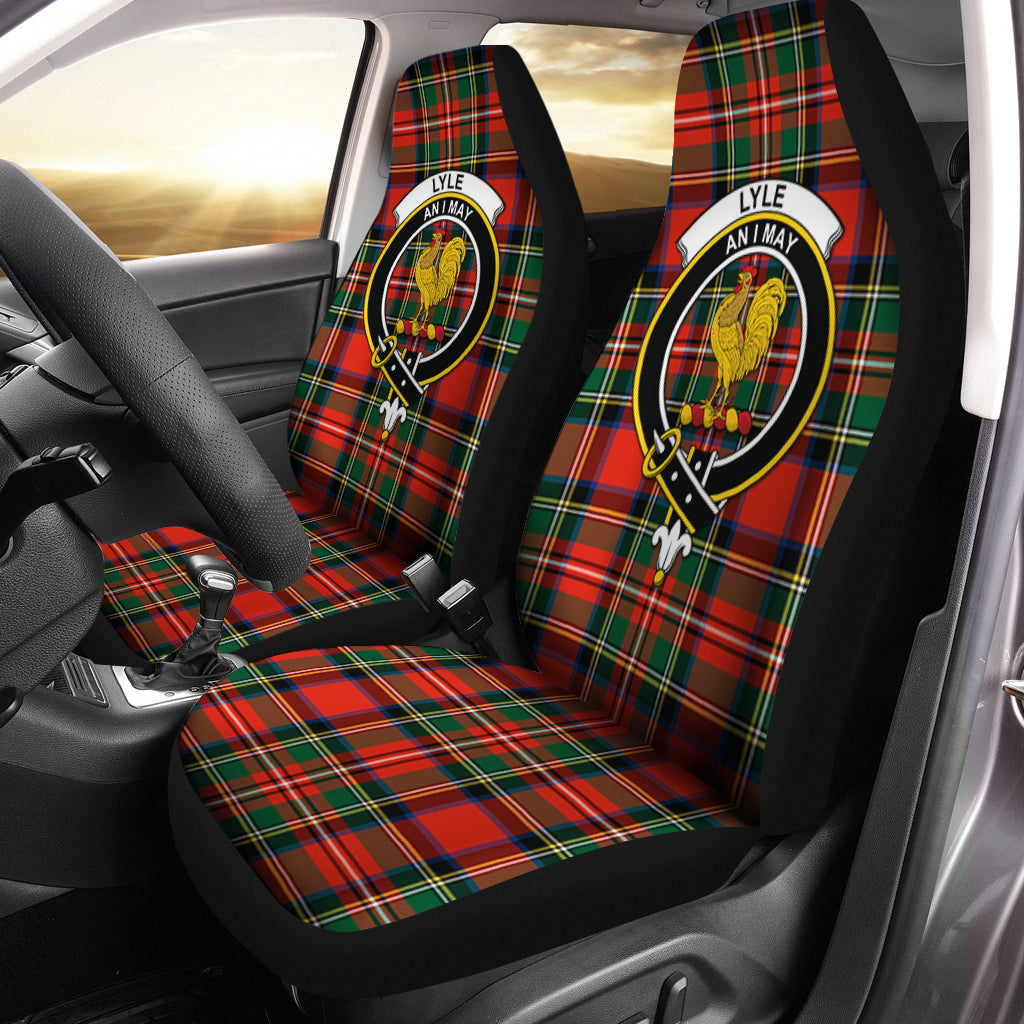 Lyle Tartan Car Seat Cover with Family Crest One Size - Tartan Vibes Clothing