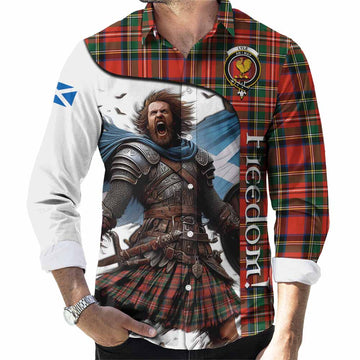 Lyle Crest Tartan Long Sleeve Button Shirt Inspired by the Freedom of Scottish Warrior Men's Shirt S - Tartan Vibes Clothing
