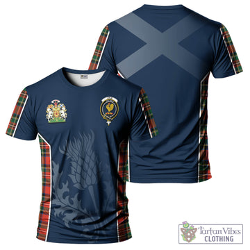 Lyle Tartan T-Shirt with Family Crest and Scottish Thistle Vibes Sport Style