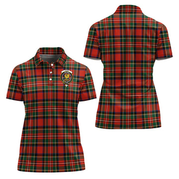 Lyle Tartan Polo Shirt with Family Crest For Women Women - Tartan Vibes Clothing