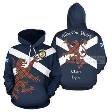 Lyle Tartan Lion Rampant Hoodie Proudly Display Your Heritage with Alba Gu Brath and Clan Name Zip Hoodie - Tartan Vibes Clothing
