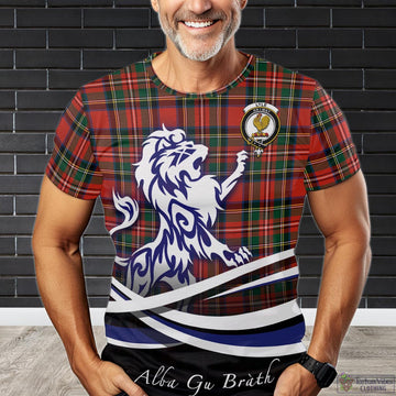 Lyle Tartan T-Shirt with Alba Gu Brath Regal Lion Emblem Kid's Shirt - Tartan Vibes Clothing