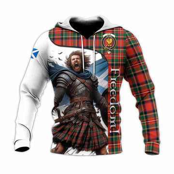 Lyle Crest Tartan Knitted Hoodie Inspired by the Freedom of Scottish Warrior Unisex Knitted Pullover Hoodie - Tartan Vibes Clothing