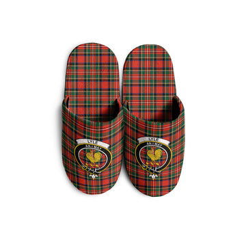 Lyle Tartan Home Slippers with Family Crest KIDS - Tartan Vibes Clothing