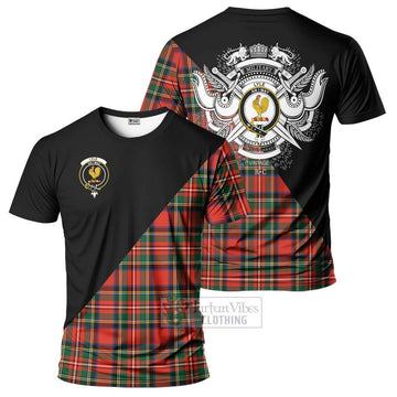 Lyle Tartan T-Shirt with Family Crest and Military Logo Style Kid's Shirt - Tartan Vibes Clothing