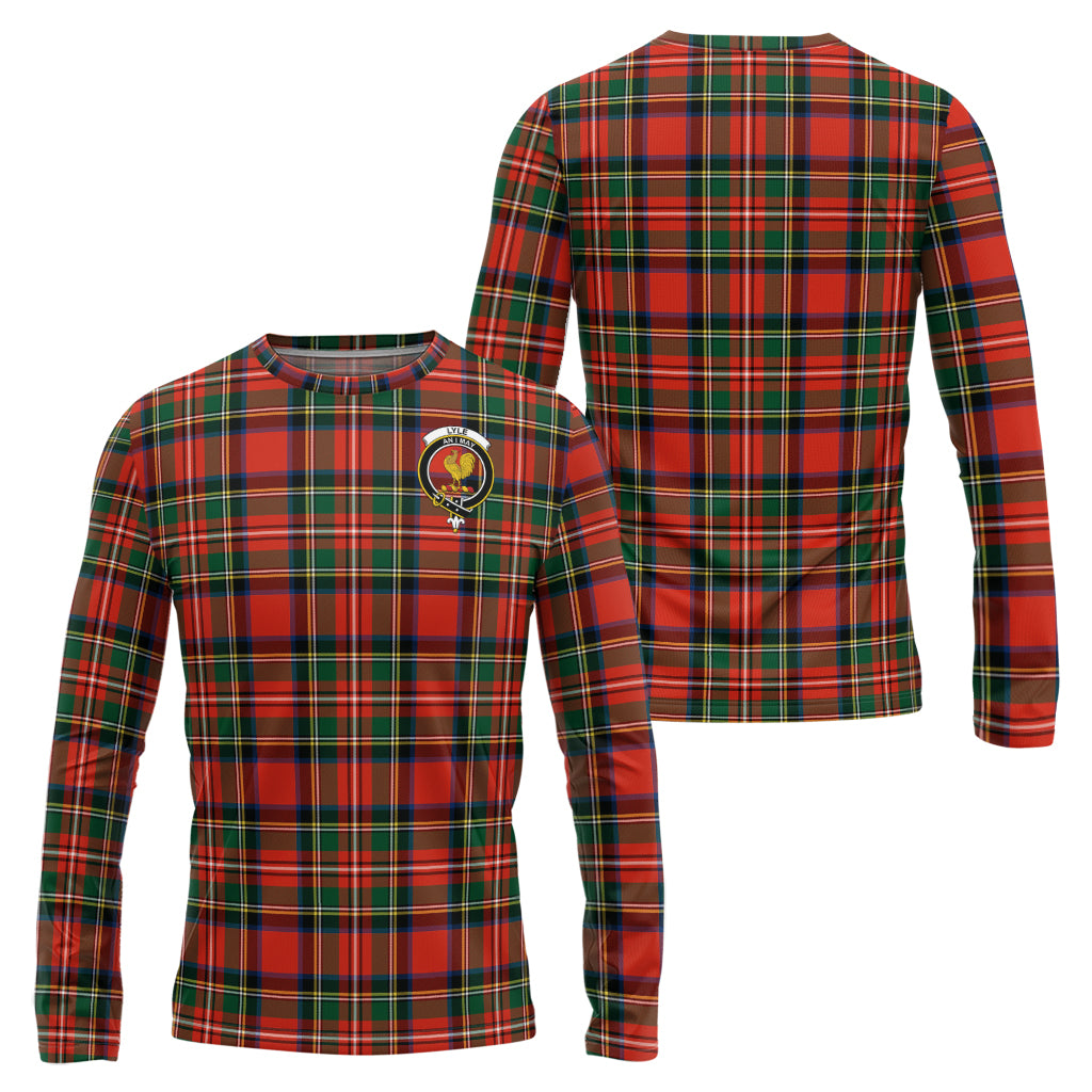 Lyle Tartan Long Sleeve T-Shirt with Family Crest Unisex - Tartan Vibes Clothing