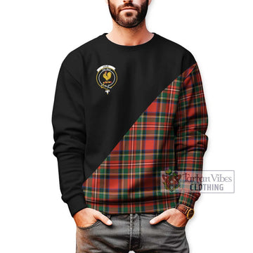 Lyle Tartan Sweatshirt with Family Crest and Military Logo Style Unisex - Tartan Vibes Clothing