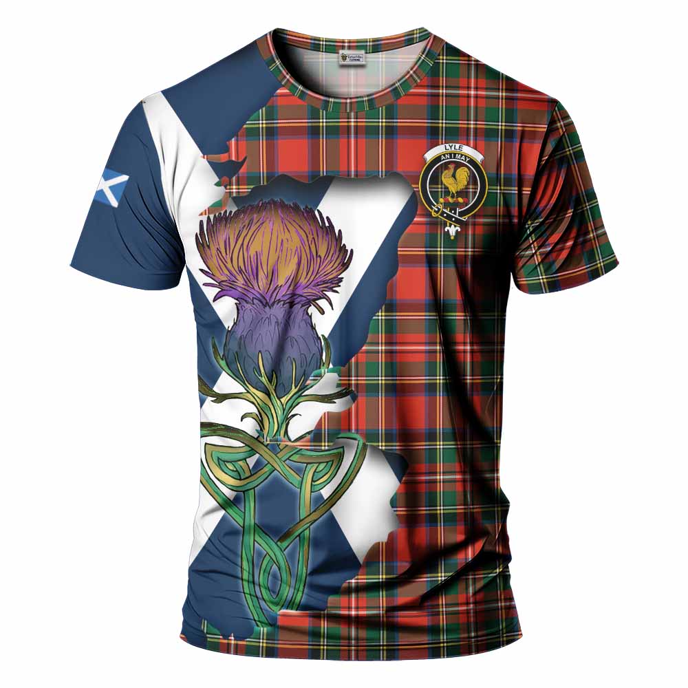 Lyle Tartan Family Crest T-Shirt Scottish Thistle Celtic Inspired Kid's Shirt - Tartan Vibes Clothing