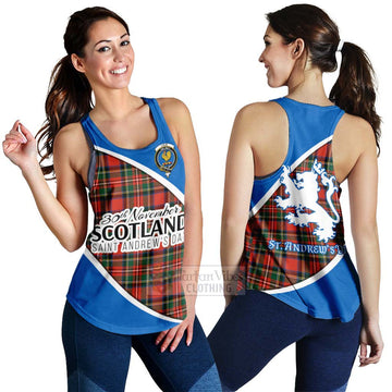Lyle Family Crest Tartan Women's Racerback Tanks Celebrate Saint Andrew's Day in Style 4XL - Tartan Vibes Clothing