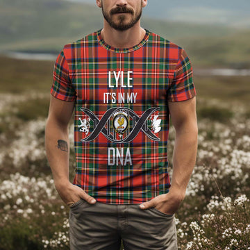 Lyle Tartan T-Shirt with Family Crest DNA In Me Style Kid's Shirt - Tartan Vibes Clothing