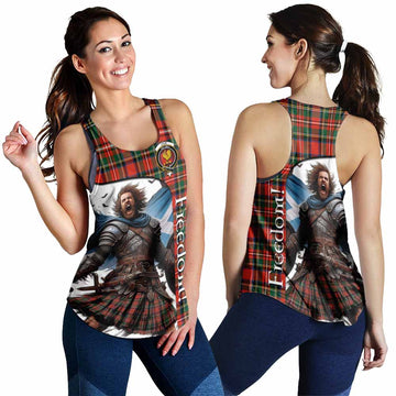 Lyle Crest Tartan Women's Racerback Tanks Inspired by the Freedom of Scottish Warrior 4XL - Tartan Vibes Clothing