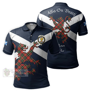 Lyle Tartan Lion Rampant Polo Shirt Proudly Display Your Heritage with Alba Gu Brath and Clan Name Kid - Tartan Vibes Clothing