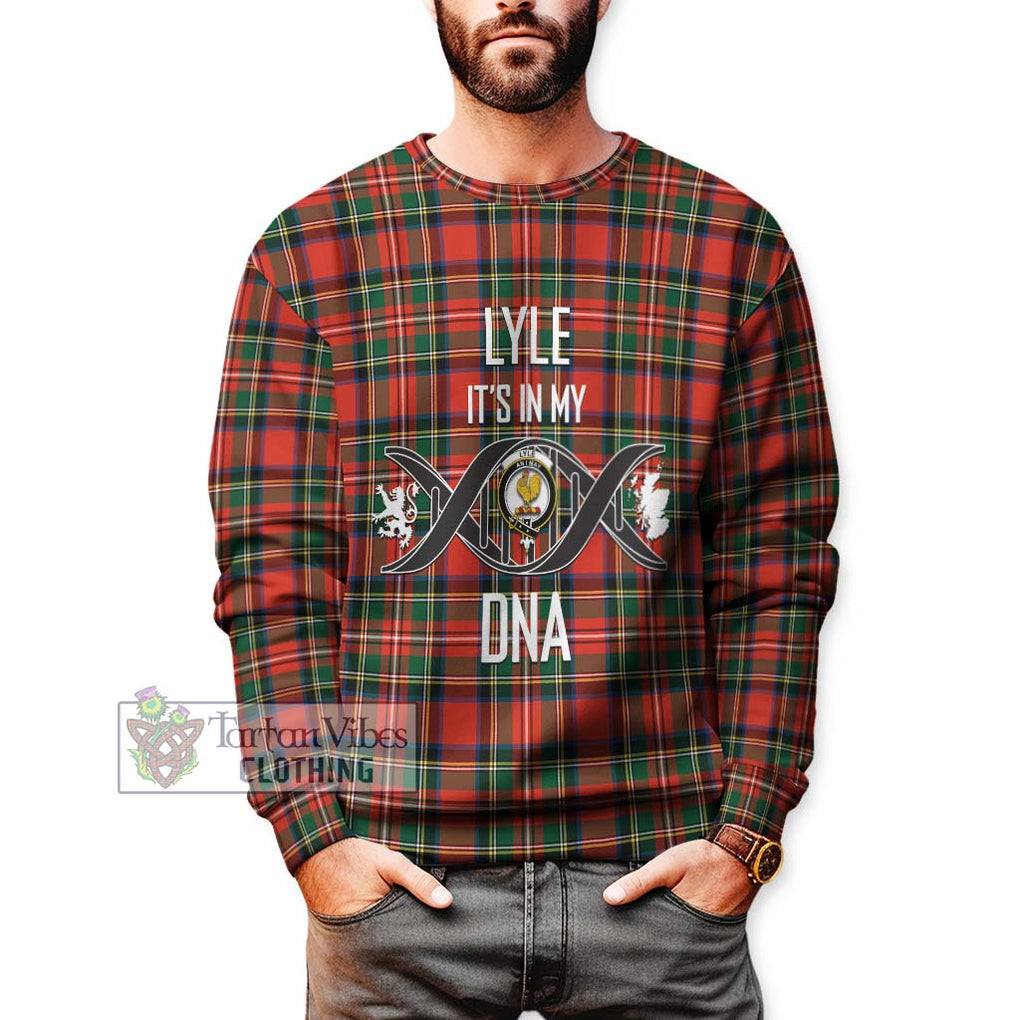 Lyle Tartan Sweatshirt with Family Crest DNA In Me Style Unisex - Tartan Vibes Clothing