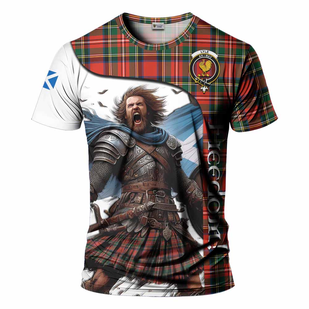 Lyle Crest Tartan T-Shirt Inspired by the Freedom of Scottish Warrior Kid's Shirt - Tartan Vibes Clothing