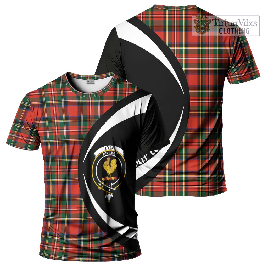 Lyle Tartan T-Shirt with Family Crest Circle Style Kid's Shirt - Tartan Vibes Clothing