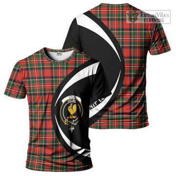 Lyle Tartan T-Shirt with Family Crest Circle Style Kid's Shirt - Tartan Vibes Clothing