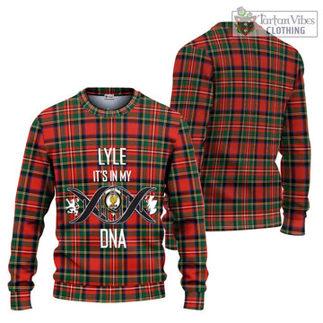 Lyle Tartan Ugly Sweater with Family Crest DNA In Me Style Unisex - Tartan Vibes Clothing