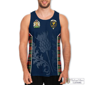Lyle Tartan Men's Tanks Top with Family Crest and Scottish Thistle Vibes Sport Style