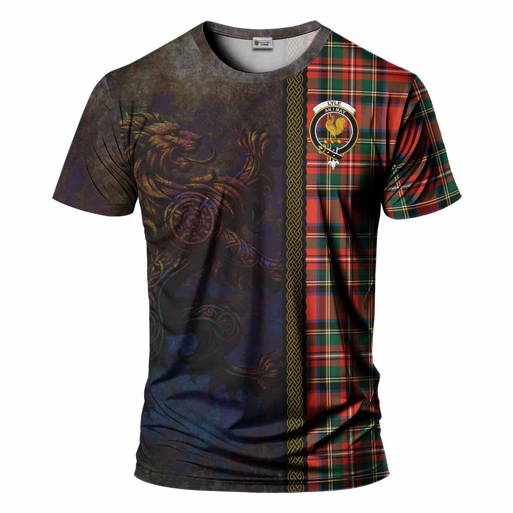 Lyle Tartan Family Crest T-Shirt Alba Gu Brath Be Brave Lion Ancient Style Kid's Shirt - Tartan Vibes Clothing