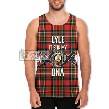 Lyle Tartan Men's Tank Top with Family Crest DNA In Me Style Men - Tartan Vibes Clothing