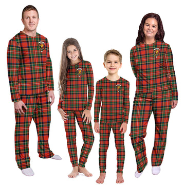 Lyle Tartan Pajamas Family Set with Family Crest Kid - Tartan Vibes Clothing