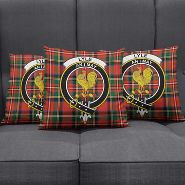 Lyle Tartan Pillow Cover with Family Crest Rectangle Pillow Cover 51*91cm - Tartan Vibes Clothing