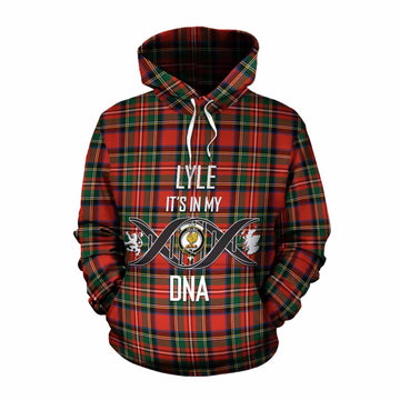 Lyle Tartan Cotton Hoodie with Family Crest DNA In Me Style Pullover Hoodie XS - Tartan Vibes Clothing