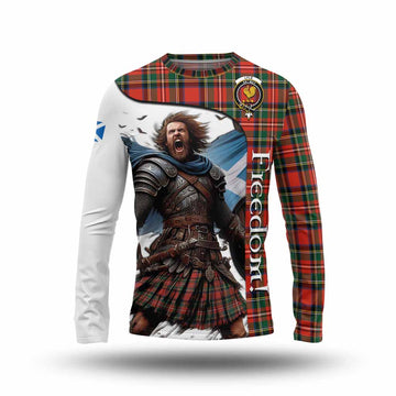 Lyle Crest Tartan Long Sleeve T-Shirt Inspired by the Freedom of Scottish Warrior Unisex - Tartan Vibes Clothing