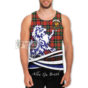 Lyle Tartan Men's Tank Top with Alba Gu Brath Regal Lion Emblem Men - Tartan Vibes Clothing