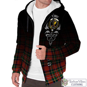 Lyle Tartan Sherpa Hoodie Featuring Alba Gu Brath Family Crest Celtic Inspired Unisex - Tartan Vibes Clothing