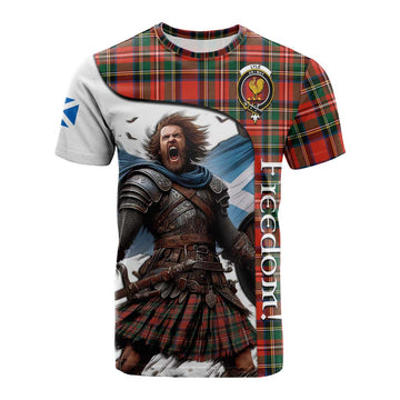 Lyle Crest Tartan Cotton T-shirt Inspired by the Freedom of Scottish Warrior Kid's Shirt - Tartan Vibes Clothing