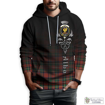 Lyle Tartan Hoodie Featuring Alba Gu Brath Family Crest Celtic Inspired Zip Hoodie - Tartan Vibes Clothing