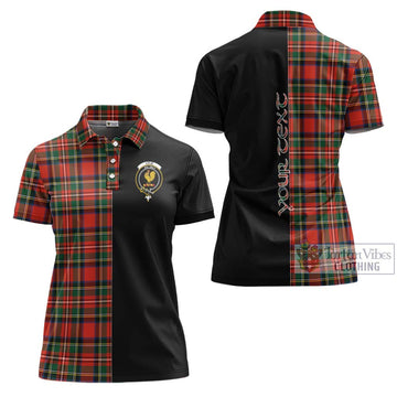 Lyle Tartan Women's Polo Shirt with Family Crest and Half Of Me Style Women - Tartan Vibes Clothing