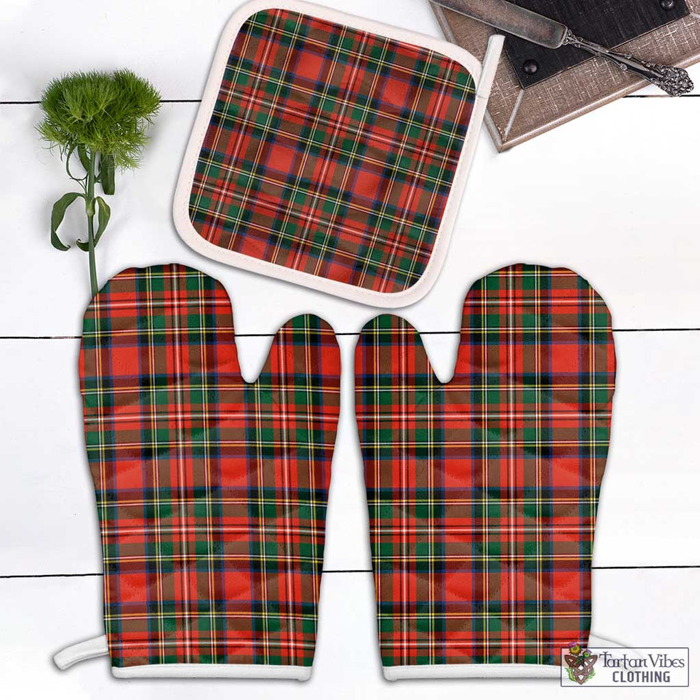 Lyle Tartan Combo Oven Mitt & Pot-Holder Combo 2 Oven Mitt & 1 Pot-Holder Black - Tartan Vibes Clothing