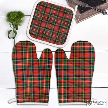 Lyle Tartan Combo Oven Mitt & Pot-Holder Combo 2 Oven Mitt & 1 Pot-Holder Black - Tartan Vibes Clothing