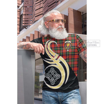 Lyle Tartan Cotton T-shirt with Family Crest and Celtic Symbol Style Men's Shirt - Tartan Vibes Clothing