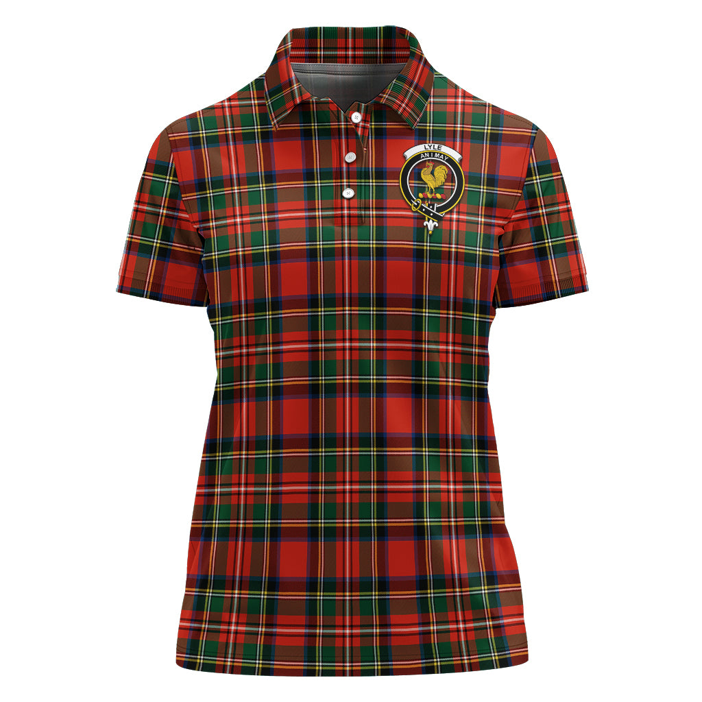 lyle-tartan-polo-shirt-with-family-crest-for-women