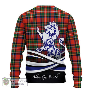 Lyle Tartan Ugly Sweater with Alba Gu Brath Regal Lion Emblem - Tartan Vibes Clothing