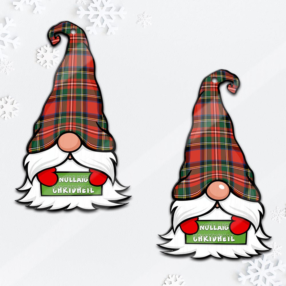 Lyle Gnome Christmas Ornament with His Tartan Christmas Hat - Tartan Vibes Clothing
