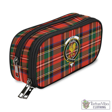 Lyle Tartan Pen and Pencil Case with Family Crest - Tartan Vibes Clothing