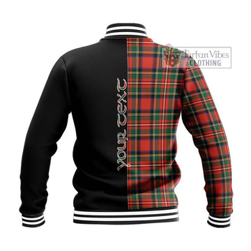 Lyle Tartan Baseball Jacket with Family Crest and Half Of Me Style - Tartan Vibes Clothing